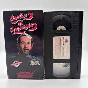 George Carlin at Carnegie VHS Vestron Video 1983 Uncensored Stand Up Comedy Tape